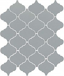 Арабески Серый глянец 260х300х7мм чип 6,5х6,5мм. Плитка мозаичная KeramaMarazzi (0.59/10)